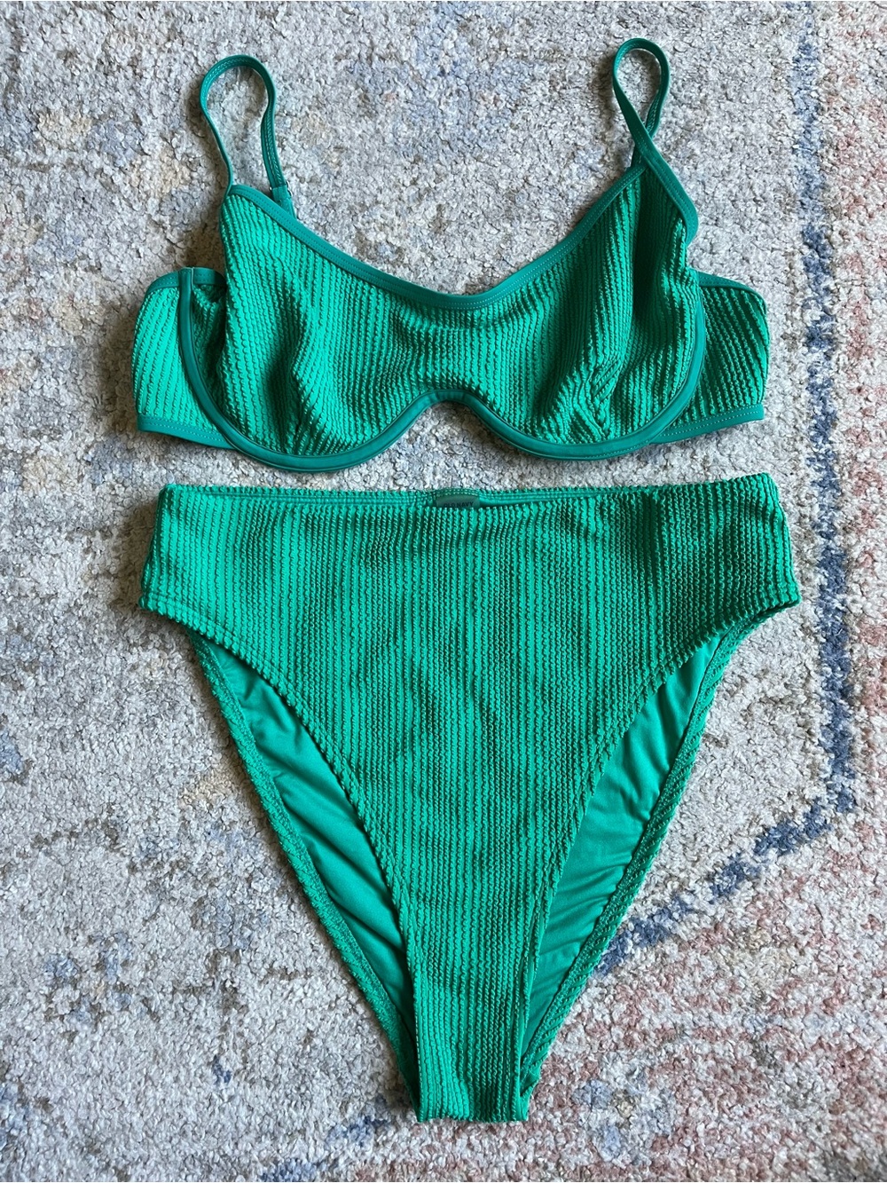 Old Navy Teal Ribbed Bikini